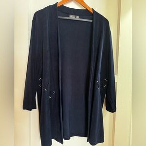 Chicos Navy cardigan